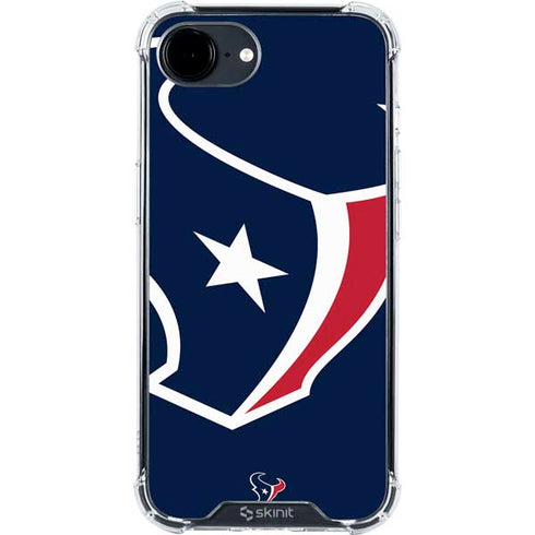 NFL Houston Texans Large Logo iPhone 16e Clear Case